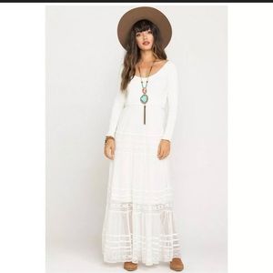 NWT Free People Earth Angel Maxi Dress Lace